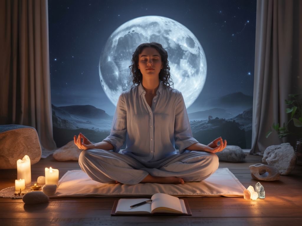 Meditación luna llena 2026 en Capricornio